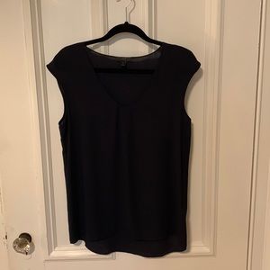 Size 4 J. Crew navy cap sleeve blouse